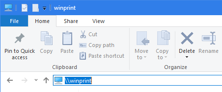 File Explorer WinPrint